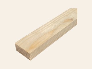 Blank vuren lat fijnbezaagd 22 x 50 mm