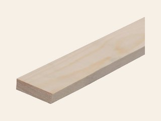 Blank vuren regel geschaafd