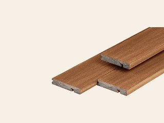 PuraShield composiet eindplank 2,3 x 13,8 x 300 cm, fijne houtnerf, clip systeem