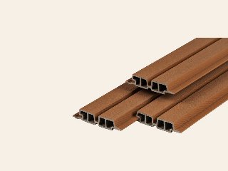 PuraTech 55 composiet dubbel profiel 3,3 x 17,0 x 290 cm, fijne houtnerf, brandklasse D