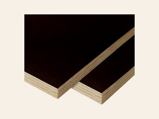 Betonplex 125 x 250 cm, eucalyptus met bruine filmlaag