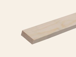 Blank vuren plank geschaafd