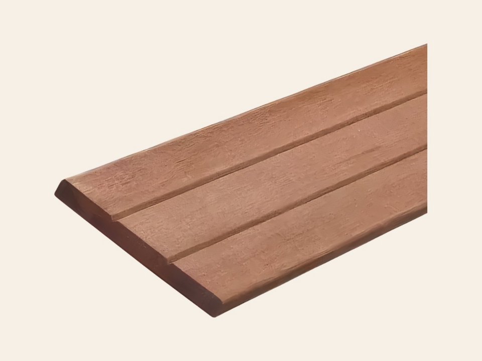 Hardhouten schuttingplank keruing 15 x 145 mm
