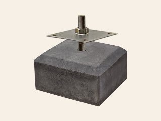 Betontegel 18 x 18 x 10 cm, antra, M20