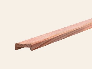 Afdeklat douglas, 28 x 85 mm, sponning 12 x 60 mm