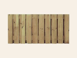 Geïmpregneerd tuinscherm 21 planks, 180 cm hoog
